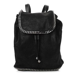 STELLA MCCARTNEY Shaggy Deer Falabella Backpack Black
